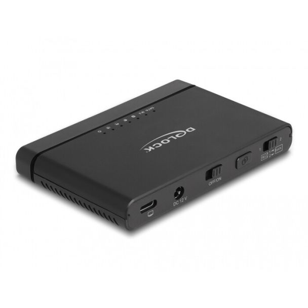 DeLOCK USB Type-C Converter for 1 x M.2 NVMe SSD + 1 x SATA SSD / HDD with Clone Function