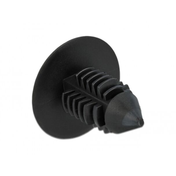 DeLOCK Fir tree clip black 10 pieces