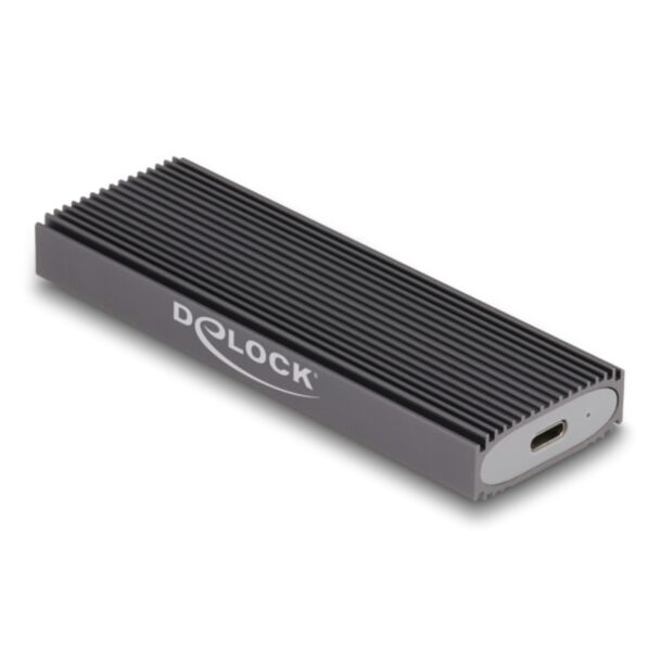 DeLOCK External USB Type-C™ Combo Enclosure for M.2 NVMe PCIe or SATA SSD - tool free