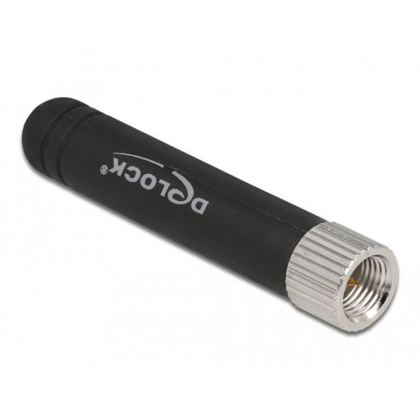 DeLOCK LPWAN 868 MHz Antenna SMA maschio 1,6 dBi omnidirezionale fissata nero