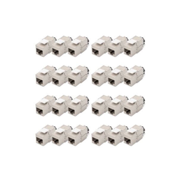 Digitus Modulo Keystone CAT 6A, schermato con gestione intelligente dei cavi, set (24 pezzi)