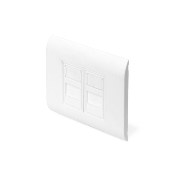 Digitus Scatola di derivazione vuota per modulo Keystone, telaio 80 x 80 mm, tipo francese