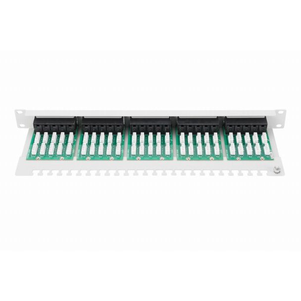 Digitus CAT 3 ISDN patch panel, unshielded, grey