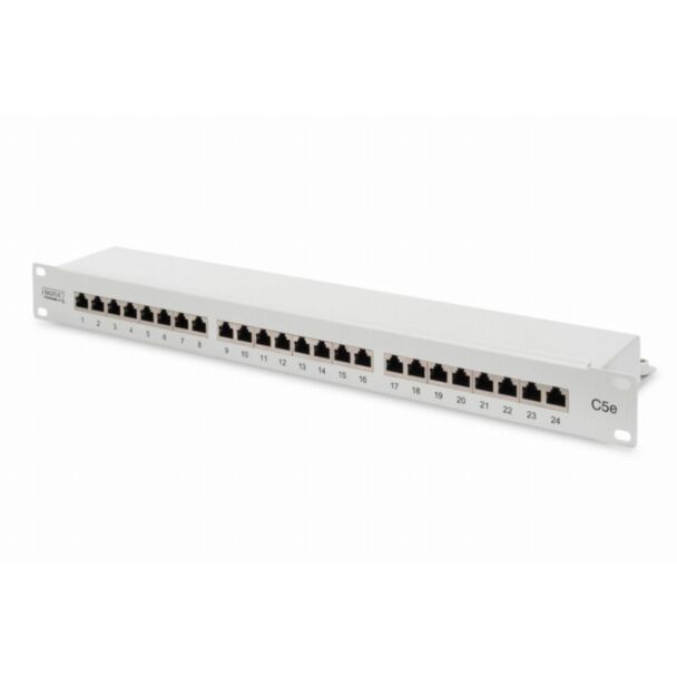 Digitus CAT 5e 24-port grey, Class D Patch Panel