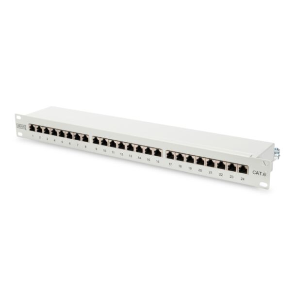 Digitus CAT 6 1U 24-port grey, Class E Patch Panel