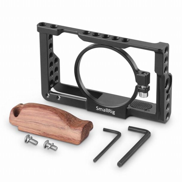 SmallRig 2105 custodia per macchine fotografiche 1/4, 3/8" Nero, Legno