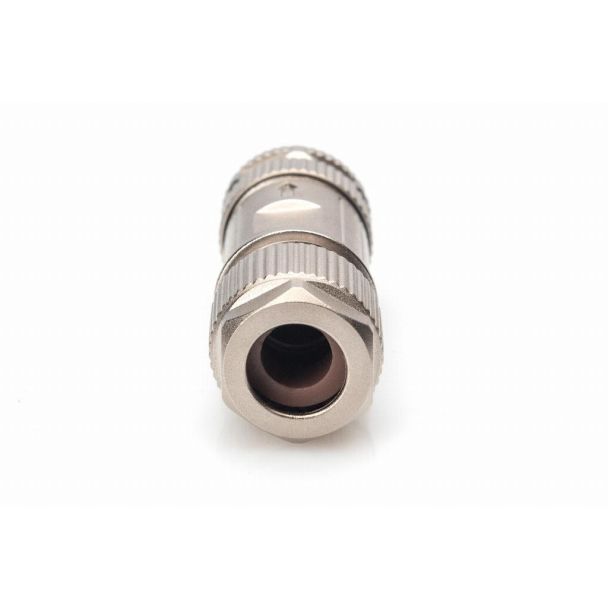 Digitus CAT 6A, connettore di campo, diritto, spina M12, codifica X, IP67