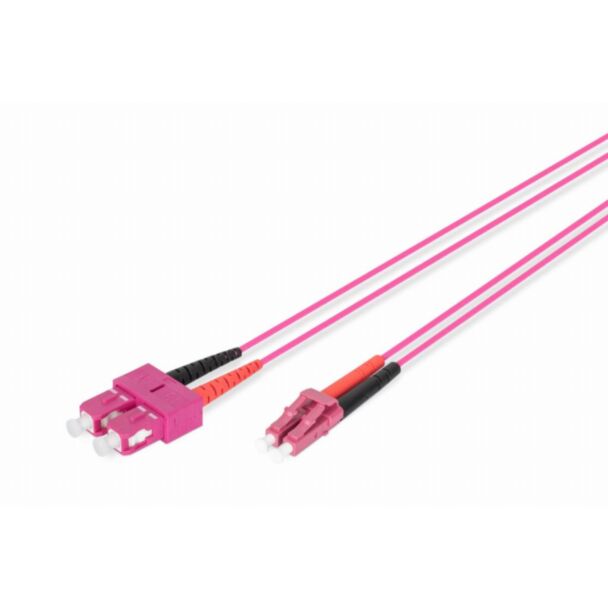 Digitus Fiber Optic Multimode Patch Cord, OM4, LC / SC