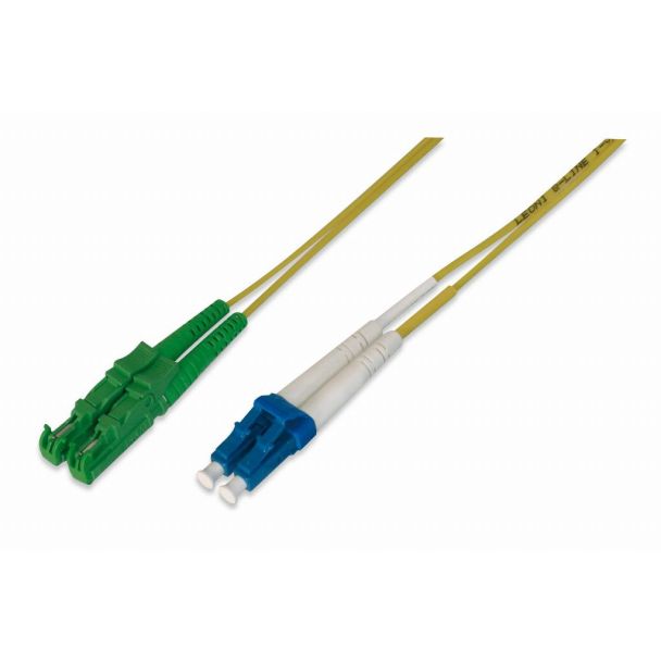 Digitus Fiber Optic Patch Cord, E2000 (8° APC) to LC (UPC), Singlemode