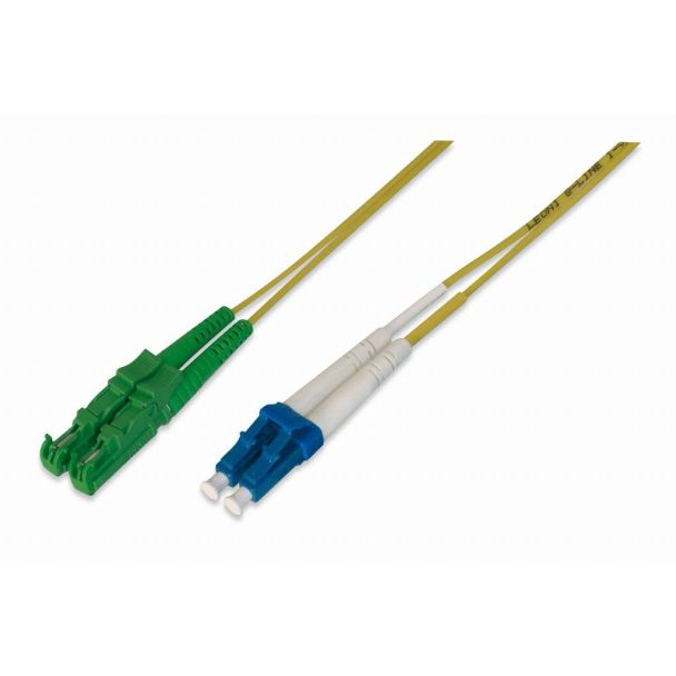 Digitus Fiber Optic Patch Cord, E2000 (8° APC) to LC (UPC), Singlemode