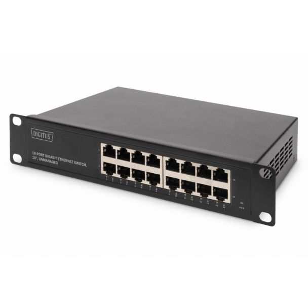 Digitus 16-Port Gigabit Switch, 10 inch, Unmanaged