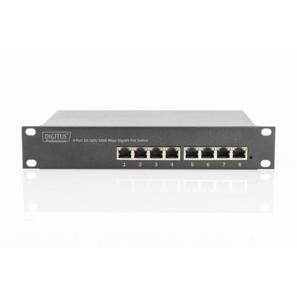 Digitus Switch Gigabit Ethernet PoE 8 porte 10''