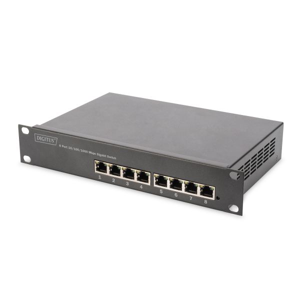 Digitus 10" Gigabit 8-Port L2+ Managed PoE+ Switch