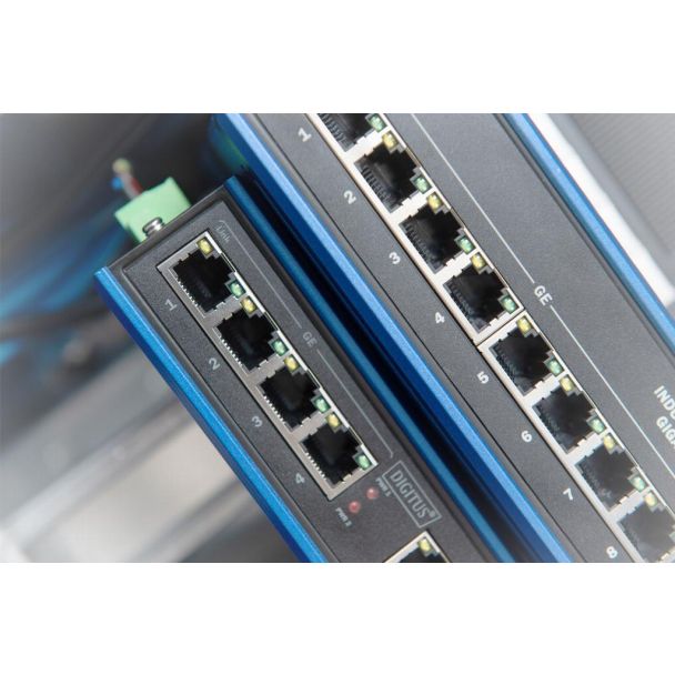 Digitus Switch di rete Gigabit Ethernet a 8 porte, industriale, non gestito