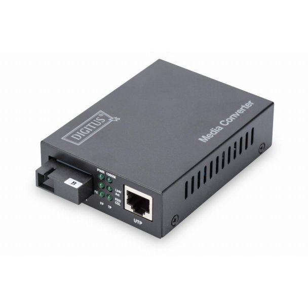 Digitus Bidirectional Gigabit Media Converter, RJ45 / SC