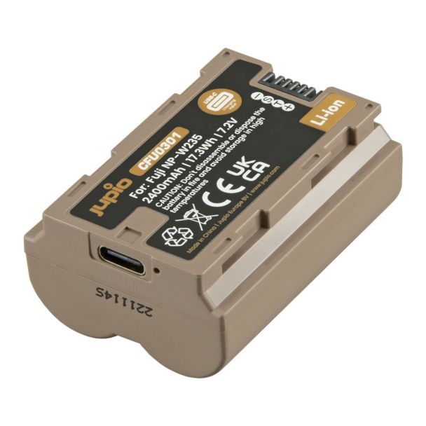 Jupio NP-W235 ULTRA C (USB-C input) 2400mAh for Fuji