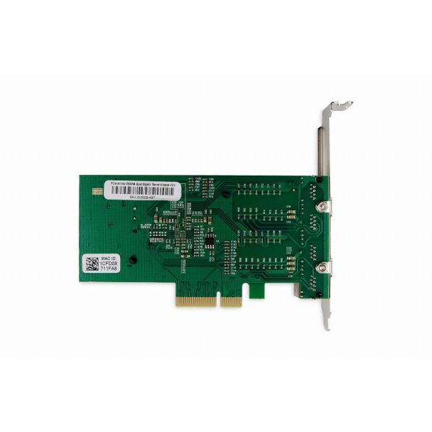 Digitus Scheda di rete Gigabit Ethernet a 4 porte, RJ45, PCI Express, Intel I350