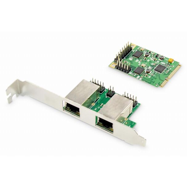 Digitus Dual Gigabit Ethernet Mini PCI Express Network Card