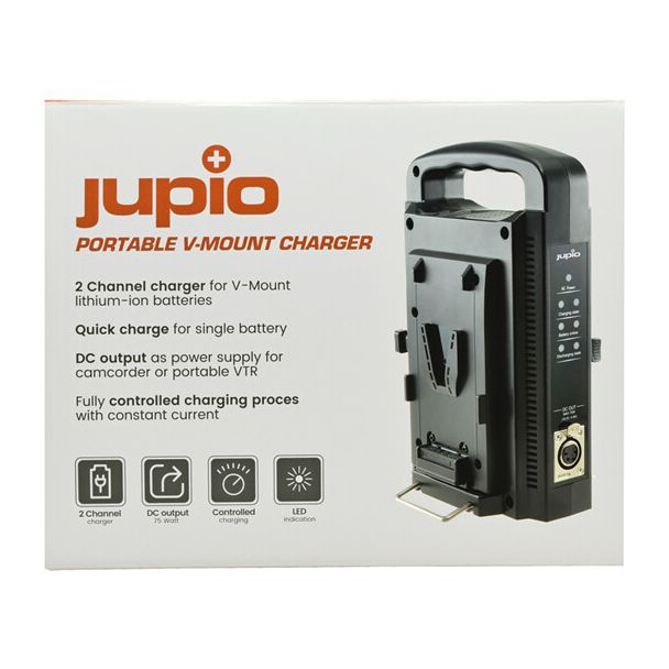 Jupio V-Mount carica batterie dC