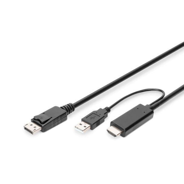 Digitus Cavo adattatore HDMI 4K - Da HDMI a DisplayPort