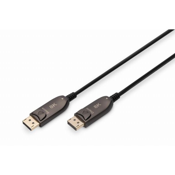 Digitus DisplayPort AOC Hybrid Fiber Optic Cable, UHD 8K, 10 m