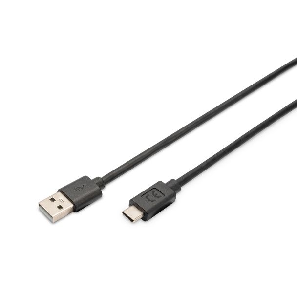 Digitus Cavo di collegamento tipo C USB, Tipo A su C