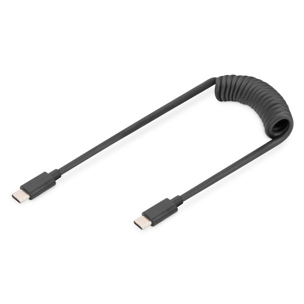 Digitus Cavo a spirale USB-C - USB-C, 1 m