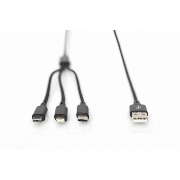 Digitus Cavo di ricarica 3 in 1