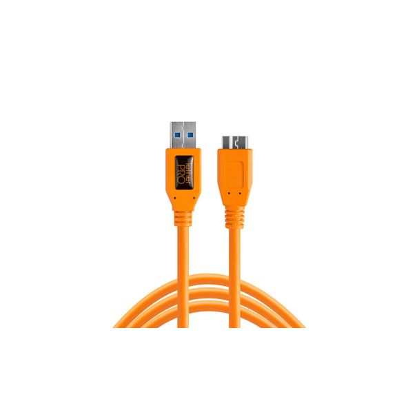 Tether Tools CU5454 USB cable USB 3.2 Gen 1 (3.1 Gen 1) 4.6 m USB A Micro-USB B Orange