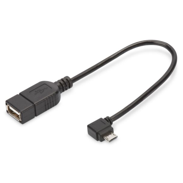 Digitus Adattatore/convertitore USB Micro-B - USB-A, OTG, 0,15 m