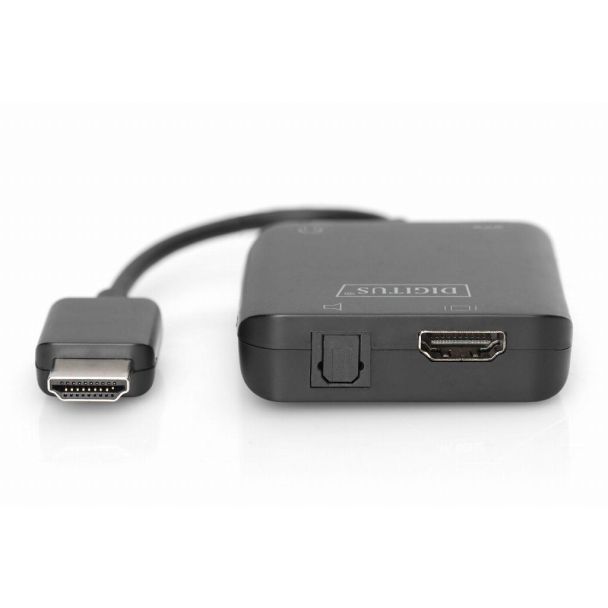 Digitus Estrattore audio 4K HDMI® per HDMI® / Stereo 2.0 / Toslink™ 5.1