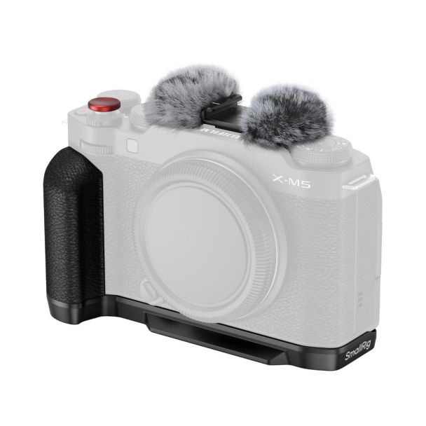 SmallRig L-Shape Mount Plate with Silicone Handle for FUJIFILM X-M5 (Black)