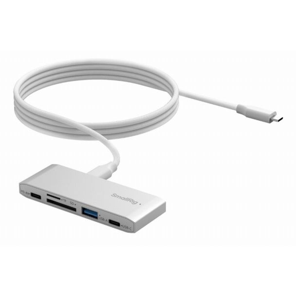 SmallRig 4746 card reader Silver, White