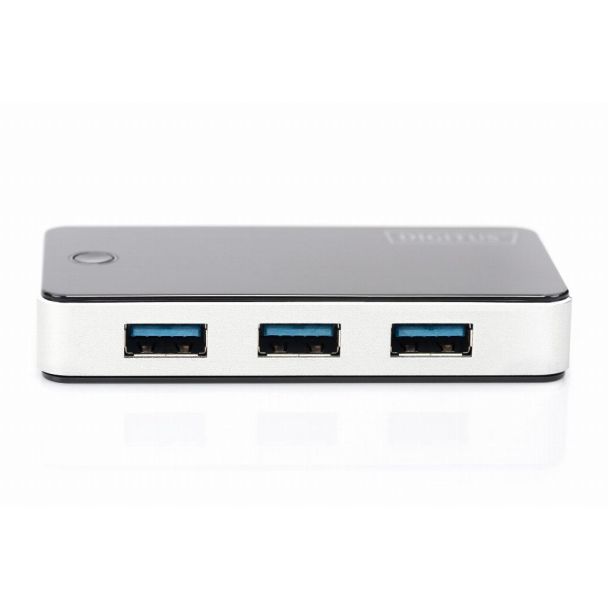 Digitus HUB USB 3.0, 4 porte, nero