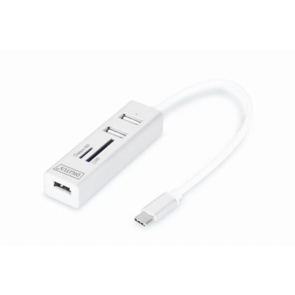 Digitus USB Type-CTM OTG 3-Port HUB + Card Reader