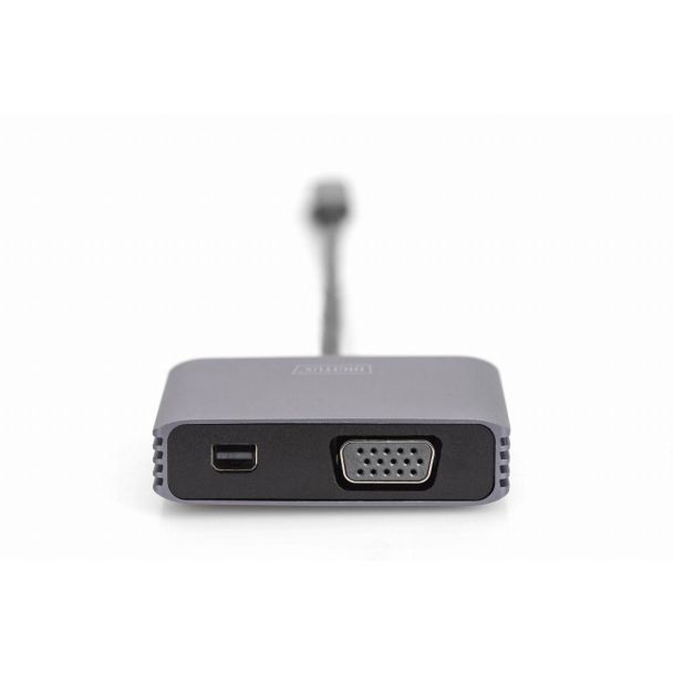 Digitus Adattatore grafico USB Type-C™ 4K 2in1 Mini DisplayPort + VGA