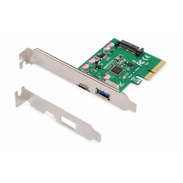 Digitus Scheda PCIe, USB Type-C™ + USB-A