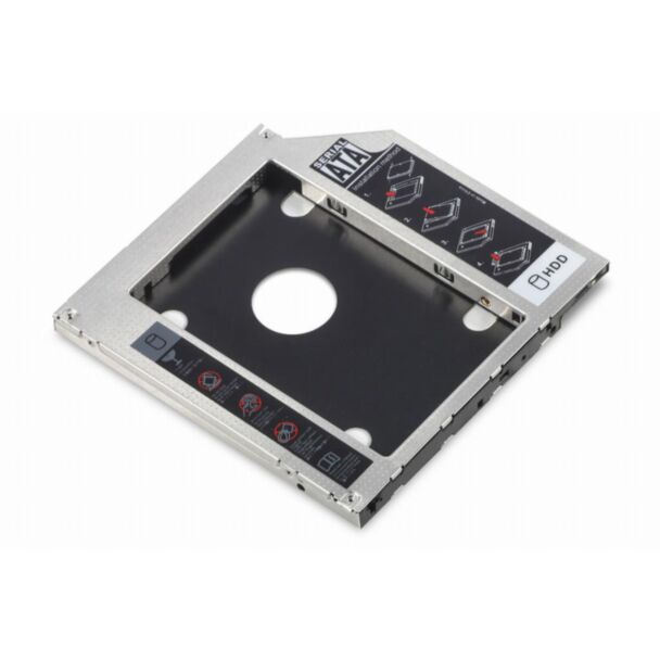 Digitus Caddy per notebook 2nd SSD/HDD SATA per 2,5" SATA I-III SSD/HDD, 9,5mm