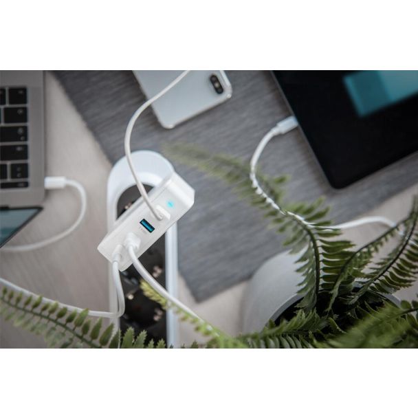 Digitus Adattatore di ricarica universale USB a 4 porte, USB-C™ / USB A, 100 W, GaN