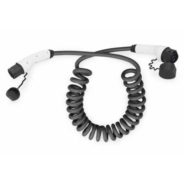 Digitus Spiral EV charging cable, 5 m, type 2 to type 2