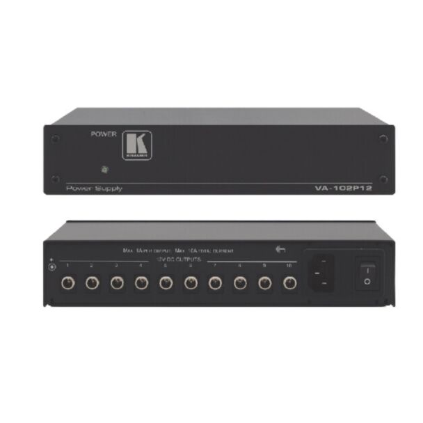 Kramer VA-102P12 – 10-output 12 V power supply