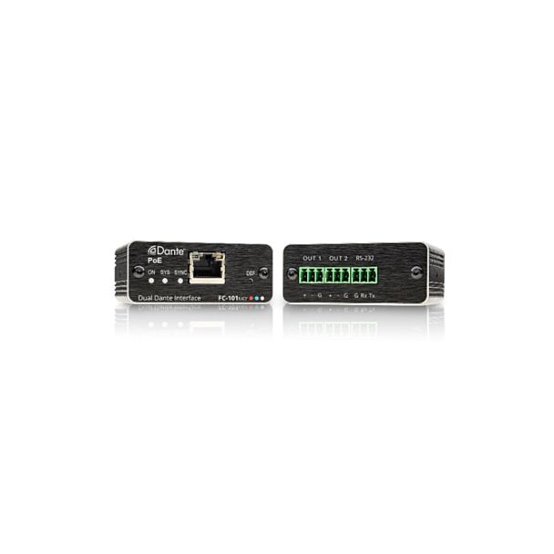 Kramer FC-101NET – 2-channel Dante decoder with balanced outputs, PoE