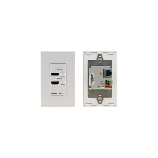 Kramer WP-871XR/US(W/B) – 4K60 4:4:4 HDR HDMI wall-plate transmitter over DGKat 2.0, US