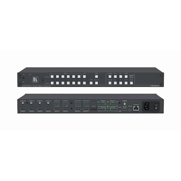 Kramer VS-62HA – 6x2 4K HDMI matrix switcher with analog audio switching