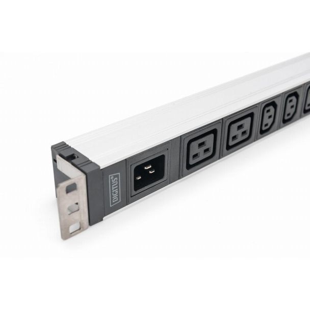 Digitus Socket Strip with Aluminum Profile, 9-way, IEC C20 input