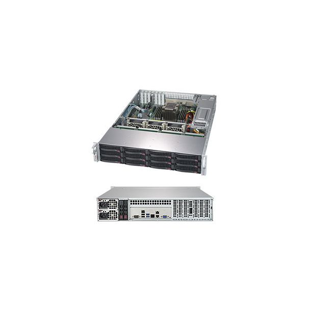 Supermicro SuperStorage Server 5029P-E1CTR12L Intel C622 LGA 3647 (Socket P) Armadio (2U) Nero