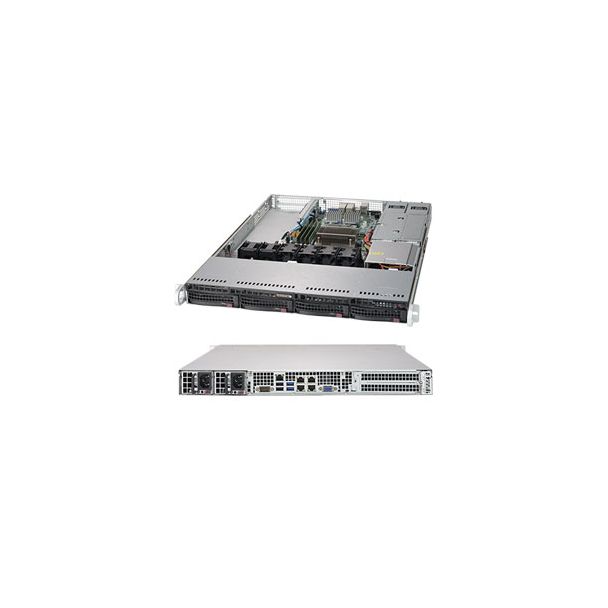 Supermicro SuperServer 5019S-W4TR IntelĀ® C236 LGA 1151 (Socket H4) Rack (1U) Nero