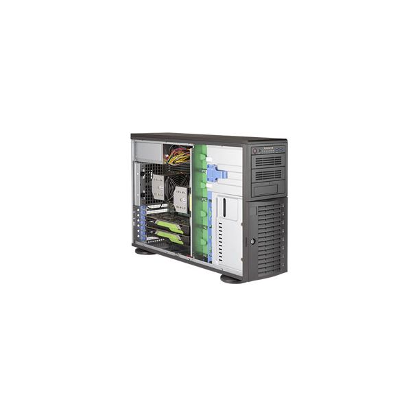 Supermicro SuperWorkstation 7049A-T IntelĀ® C621 LGA 3647 (Socket P) Armadio (4U) Nero