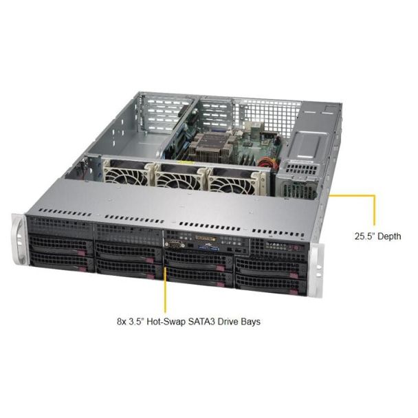 Supermicro SuperServer 5029P-WTR Intel C622 LGA 3647 (Socket P) Armadio (2U) Nero