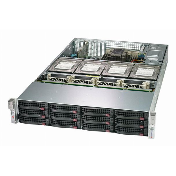 Supermicro SSG-620P-ACR16H sistema barebone per server Intel C621A LGA 4189 Armadio (2U) Nero, Argento